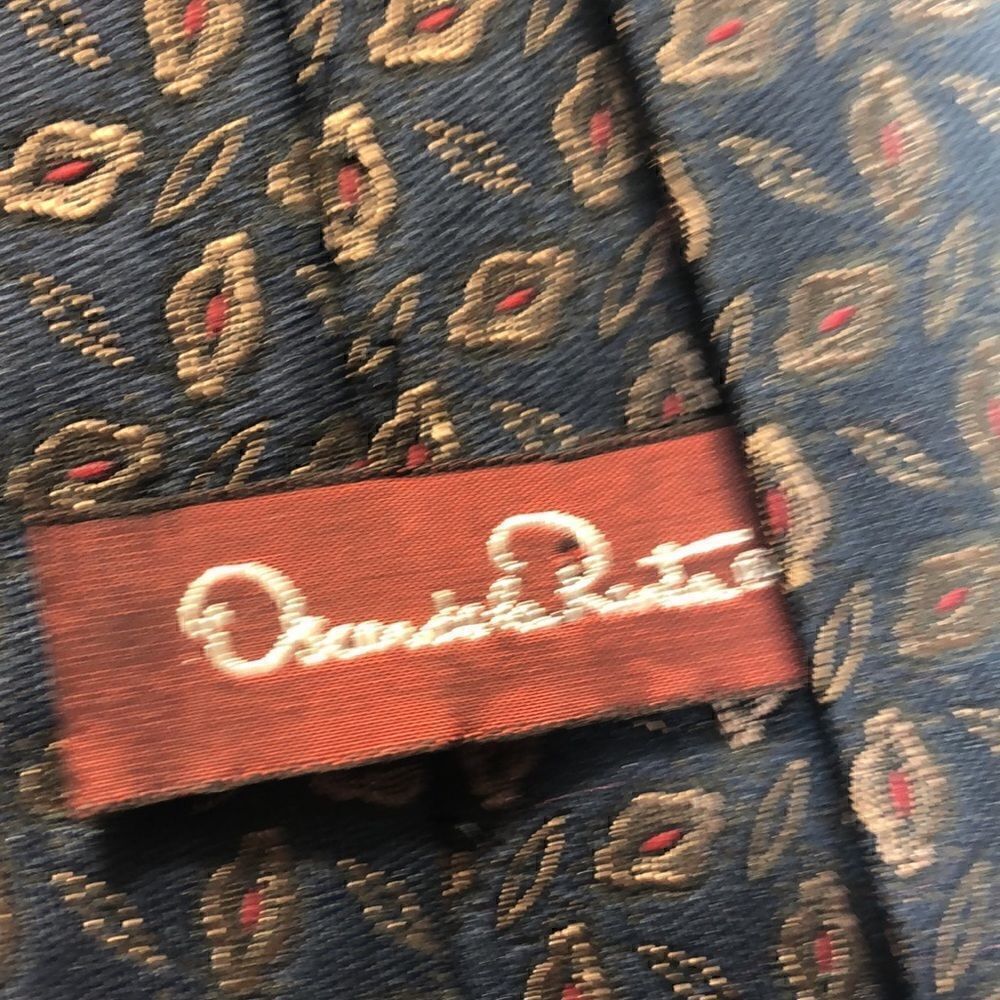 Lot of (3) Ties Christmas Pierre Cardin Oscar de la Renta - Picture 7 of 7